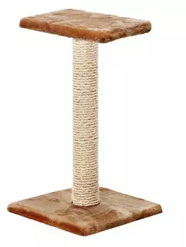 Пушок когтеточка "Зонтик" (сизаль) (30 х 30 х 54 см., Коричневая)
