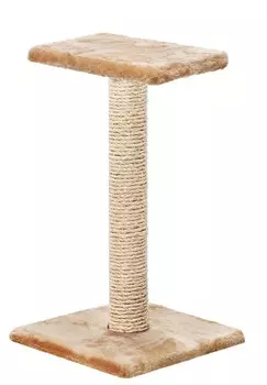 Пушок когтеточка "Зонтик" (сизаль) (30 х 30 х 54 см., Бежевая)