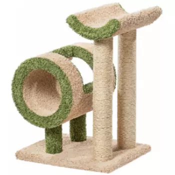 Пушок "Когтеточка с трубой и седлом" (60 х 47 х 77 см.)
