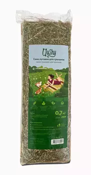 Qushy сено луговое с одуванчиком (700 г. упаковка 2 шт по 700 г.)