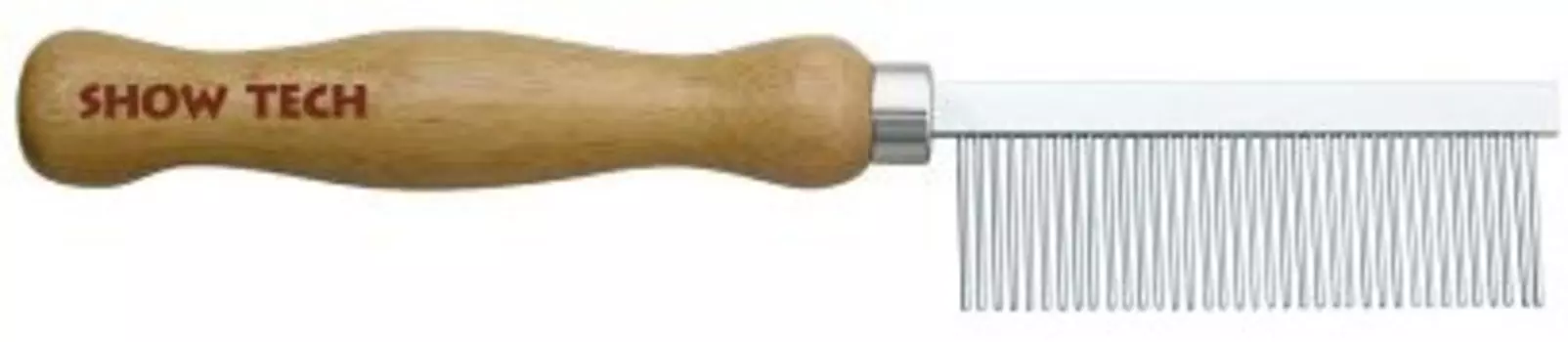 Расческа SHOW TECH Comb для шерсти средней жесткости 18 см, с зубчиками 2,2 см, частота1,5 мм (18 см.)