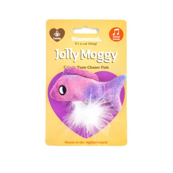 Rosewood игрушка для кошек со звуковым чипом Рыбка (Розовая)