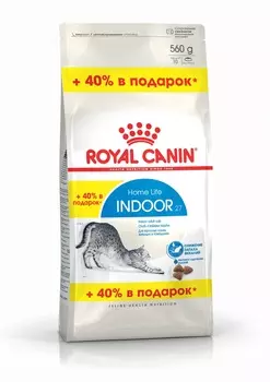 Royal Canin Indoor для домашних кошек (Курица, 400 г.+160 г.)
