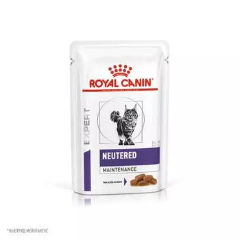Royal Canin Neutered Adult Maintenance пауч для кастрированных котов и кошек (кусочки в соусе) (Диетический, 85 г.)