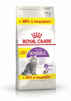 Royal Canin Sensible для кошек с чувствительным пищеварением (Курица, 400 г.+160 г.)