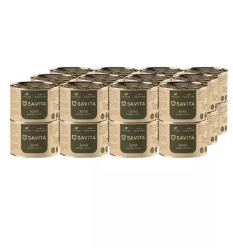 SAVITA консервы для собак (Ягненок, тыква и цукини, 240 г. упаковка 24 шт)