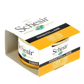 Schesir консервы для кошек (кусочки в желе) (Тунец и алоэ, 85 г.)