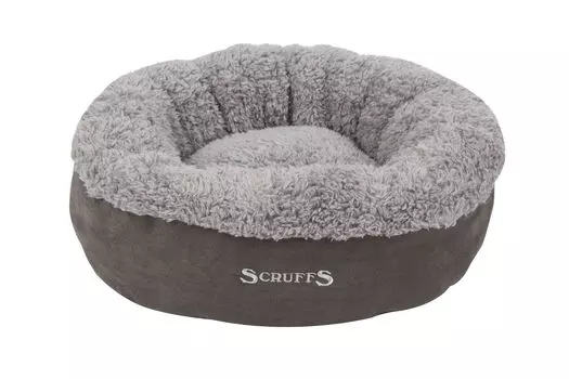 SCRUFFS лежанка для кошек круглая Cosy (45 х 45 х 16 см., Серый)
