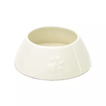 SCRUFFS миска керамическая для длинноухих собак Icon Eared (1,3 л., Кремовая)