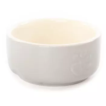 SCRUFFS миска керамическая для мелких пород собак и кошек Icon Food (0,1 л., Светло-серая)