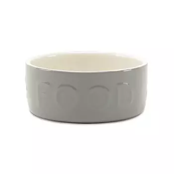 SCRUFFS миска керамическая для собак Classic Food (1,6 л., Серая)