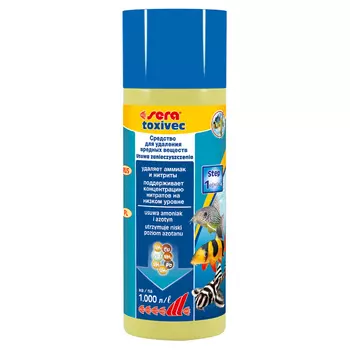 SERA Кондиционер для поддержания аквариумной среды и нейтрализации ядов Toxivec (250 мл.)