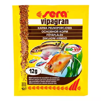 SERA Vipagran Nature корм для всех видов рыб (гранулы) (12 г.)