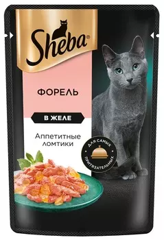 Sheba Ломтики в желе пауч для кошек (Форель, 75 г.)