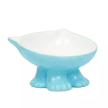 Sima Land миска керамическая на подставке (0,2 л., Голубая)