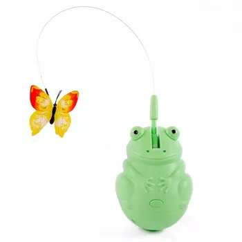 SkyRus игрушка для кошек интерактивная Лягушка (11,5 х 7,5 см.)