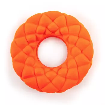 SkyRus игрушка для собак резиновая Кольцо с пузырями (11 х 11 х 3,3 см., Оранжевый)