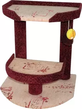 Стойка - когтеточка Ашера ПВ-21 с 2 платформами (джут)