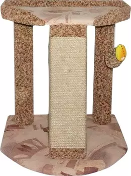 Стойка - когтеточка Ашера ПВ-22 на 2 ногах полукруг (джут)