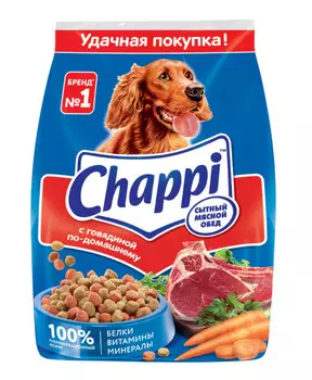 Сухой корм для собак Chappi говядина 600г