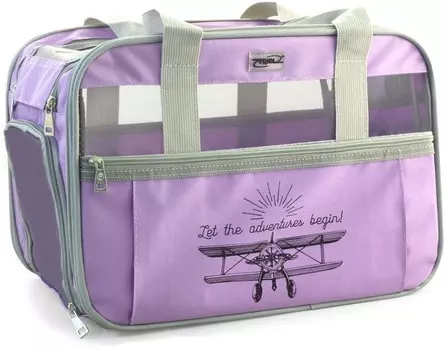 Triol Сумка-переноска TB47 для животных "Техно" (400*280*250мм, Сиреневый)