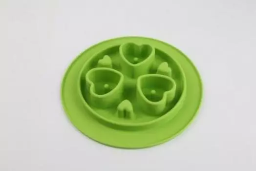 SuperDesign миска силиконовая для медленного поедания (350 мл., Салатовый)