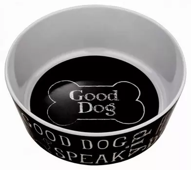 TarHong миска для животных Chalkboard Art (0,7 л., Бело-черная)