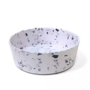 TarHong миска для животных Terrazzo (0,35 л., Бело-синяя)