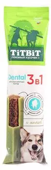 TiTBiT Dental 3в1 с мятой для собак крупных пород (Говядина, 95 г.)