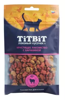 TiTBiT лакомство хрустящее для кошек (Баранина, 60 г.)