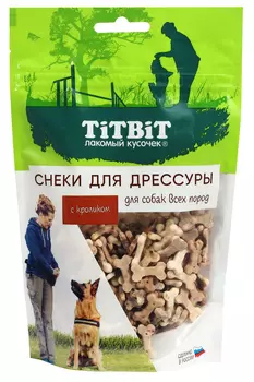 TiTBiT снеки для дрессуры собак всех пород (Кролик, 100 г.)
