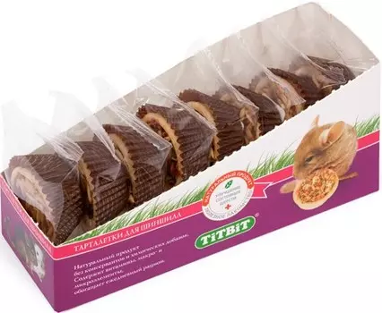 TiTBiT тарталетки для шиншилл клюква/тыква (1 шт.)