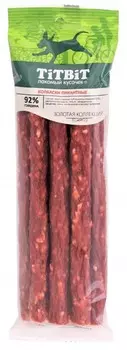 TiTBiT Золотая коллекция колбаски Пикантные для собак (Говядина, 80 г.)