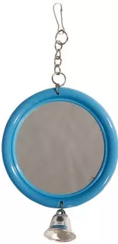 Triol 061КХ игрушка-зеркало с колокольчиком для птиц (12 х d6 см.)