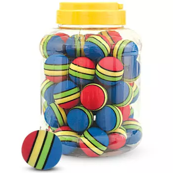 Triol игрушка для кошек Мячик полосатый синий (1 шт) (3,5 см.)