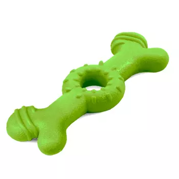 Triol Aroma игрушка для собак из термопластичной резины Кость (18 см., Зеленая)