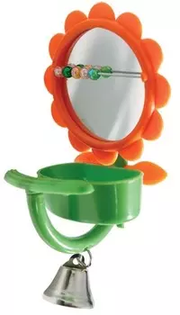 Triol игрушка для птиц - зеркало Кормушка (7,5 х 15 см., В ассортименте)