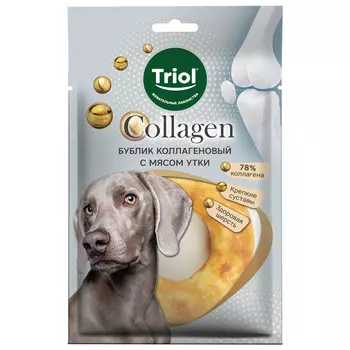 Triol Collagen лакомство для собак Бублик коллагеновый (Утка, 70 г.)