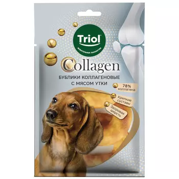 Triol Collagen лакомство для собак Бублики коллагеновые (Утка, 80 г.)