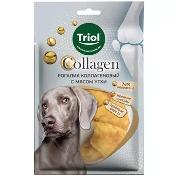 Triol Collagen лакомство для собак Рогалик коллагеновый (Утка, 80 г.)