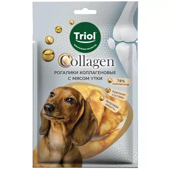 Triol Collagen лакомство для собак Рогалики коллагеновые (Утка, 90 г.)
