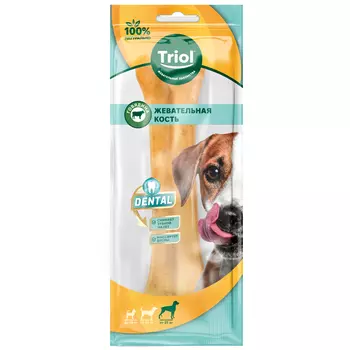 Triol Dental лакомство для собак крупных пород косточки жевательные (205 г.)