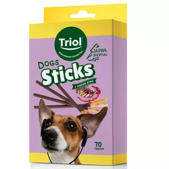 Triol Fun Food лакомство для собак Соломка (Утка, 70 г.)