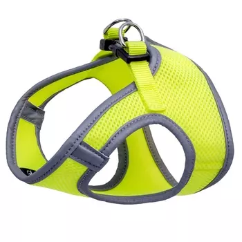 Triol HL28M комплект мягкая шлейка-жилетка и поводок (обхват груди 400 мм., поводок 15*1200 мм., Жёлтый неон)