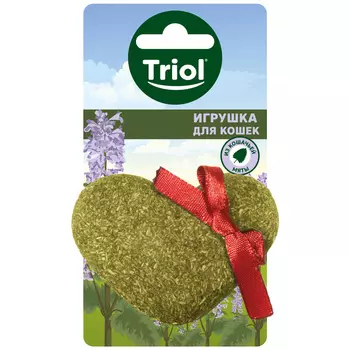 Triol игрушка для кошек из прессованной кошачьей мяты Сердечко (4,5 см.)