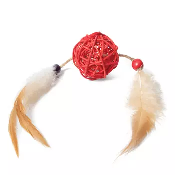 Triol игрушка для кошек Шар с перьями