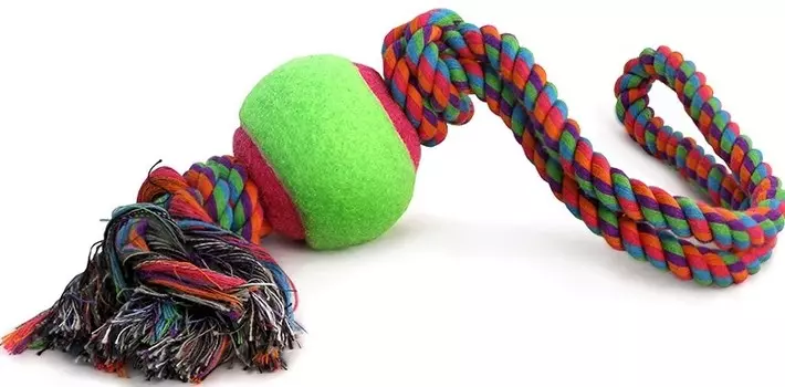 Triol игрушка "Грейфер длинный с мячом" для собак (43 см.)