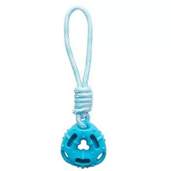 Triol игрушка для собак из термопластичной резины Пончик с веревкой (29 см.)