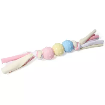 Triol Puppy игрушка для щенков из термопластичной резины Три мячика с лентами (22 см.)