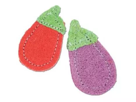 Triol игрушка "Клубника" из люфы для птиц (2 шт.)